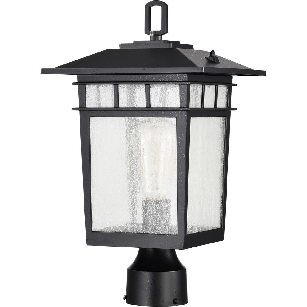 Nuvo Lighting Cove Neck 16 Inch Textured Black Post Lantern Large