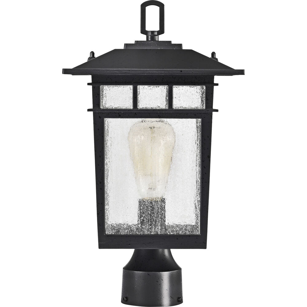 Nuvo Lighting Cove Neck 16 Inch Textured Black Post Lantern Large