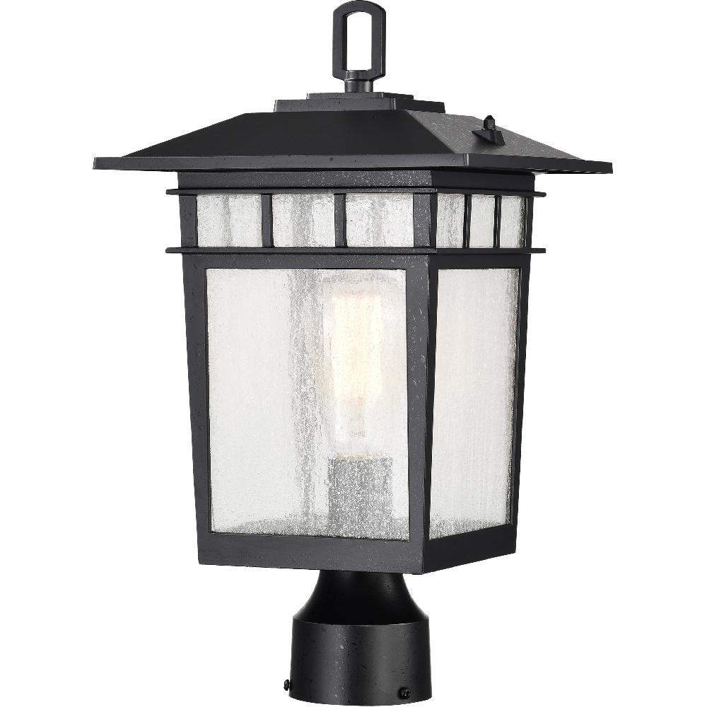 nuvo lighting Cove Neck 16 inch Textured Black Post Lantern Large
