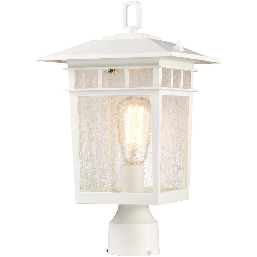 nuvo lighting Cove Neck 16 inch White Post Lantern Large