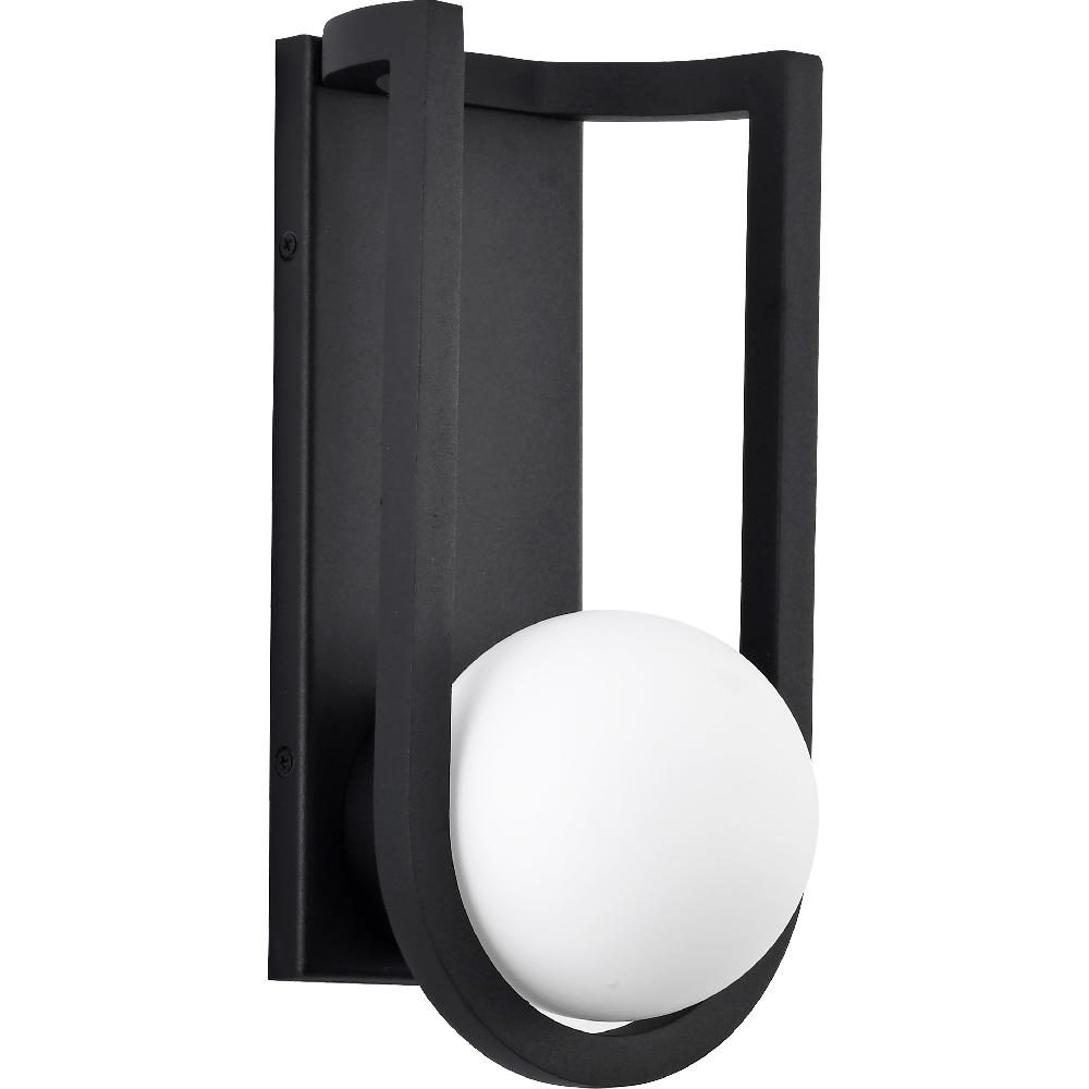 nuvo lighting Cradle LED 12 inch Matte Black Outdoor Wall Sconce