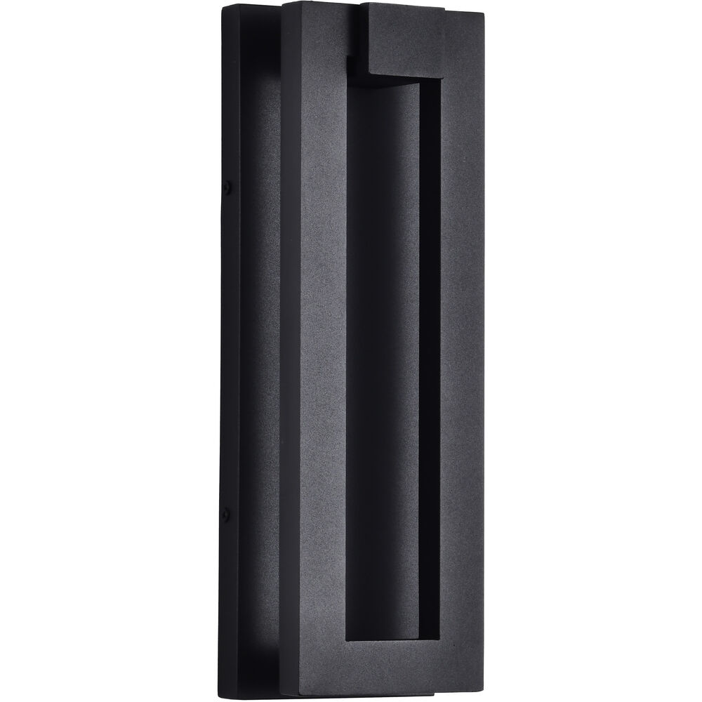 Nuvo Lighting Crew LED 15 Inch Sand Black Outdoor Wall Light