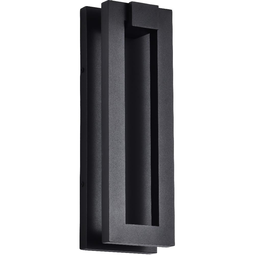 nuvo lighting Crew LED 15 inch Sand Black Outdoor Wall Light