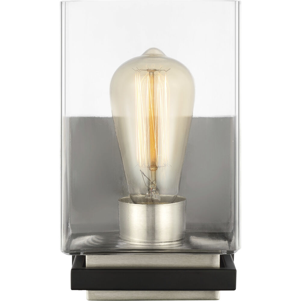 Nuvo Lighting Crossroads 1 Light 5.38 Inch Matte Black Bathroom Vanity Lights Wall Light