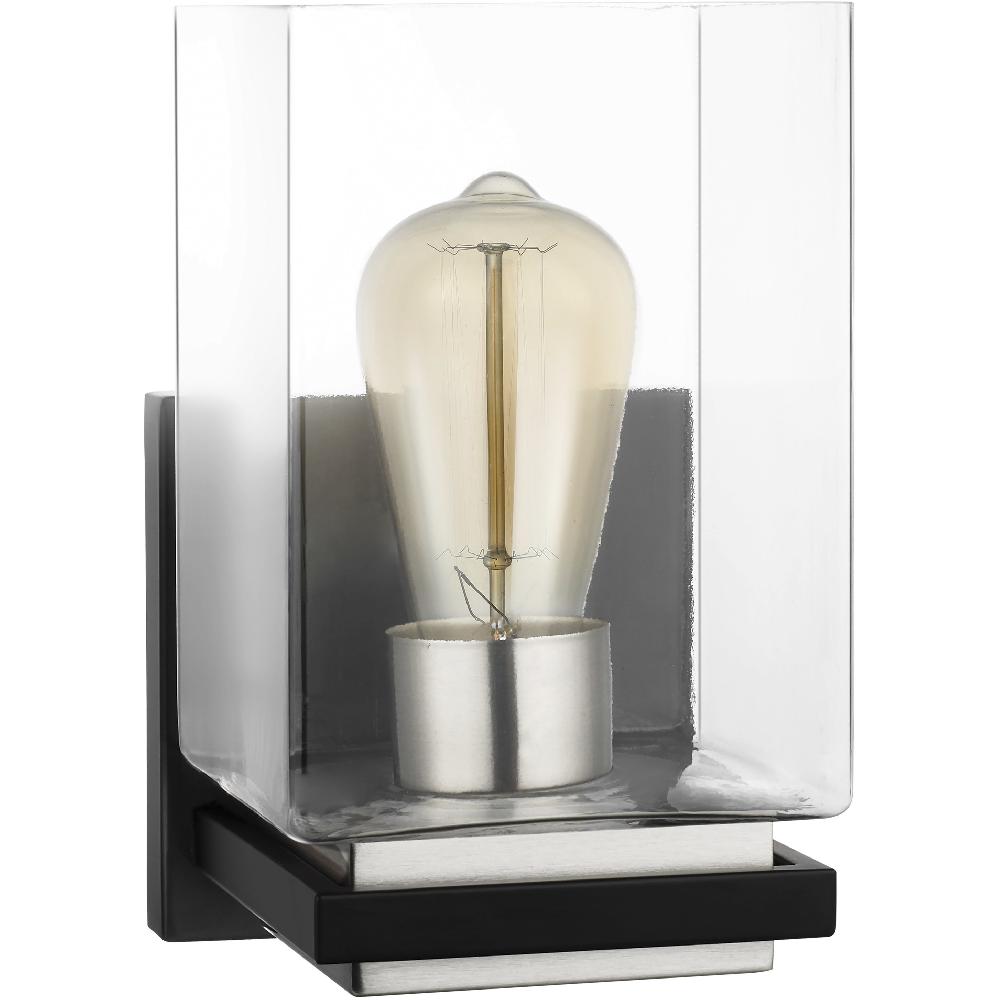 nuvo lighting Crossroads 1 Light 5.38 inch Matte Black Bathroom Vanity Lights Wall Light