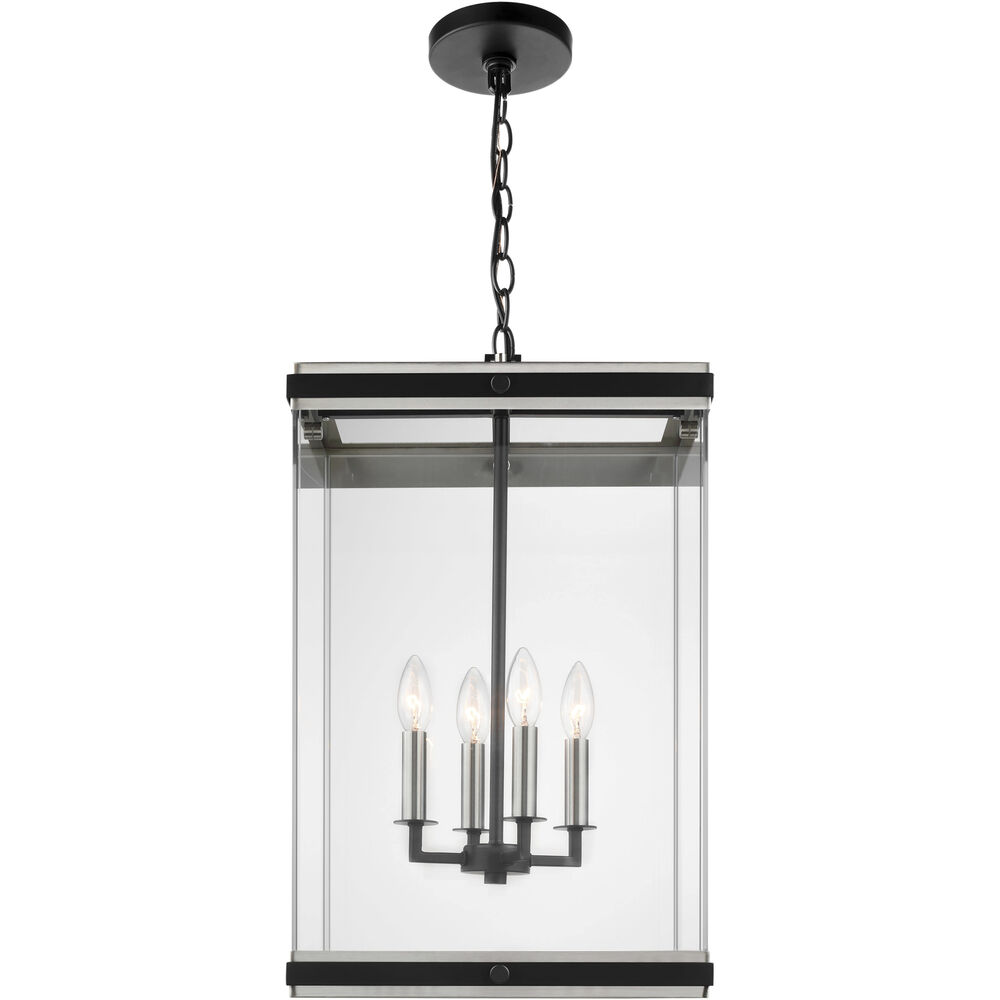 Nuvo Lighting Crossroads 4 Light Matte Black Pendant Ceiling Light