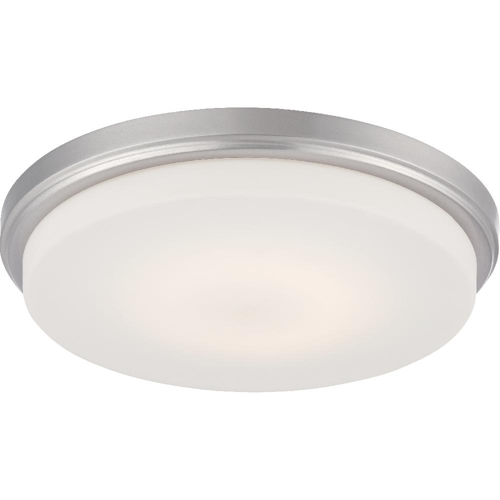 nuvo lighting Dale LED 13 inch Brushed Nickel Flush Mount Ceiling Light