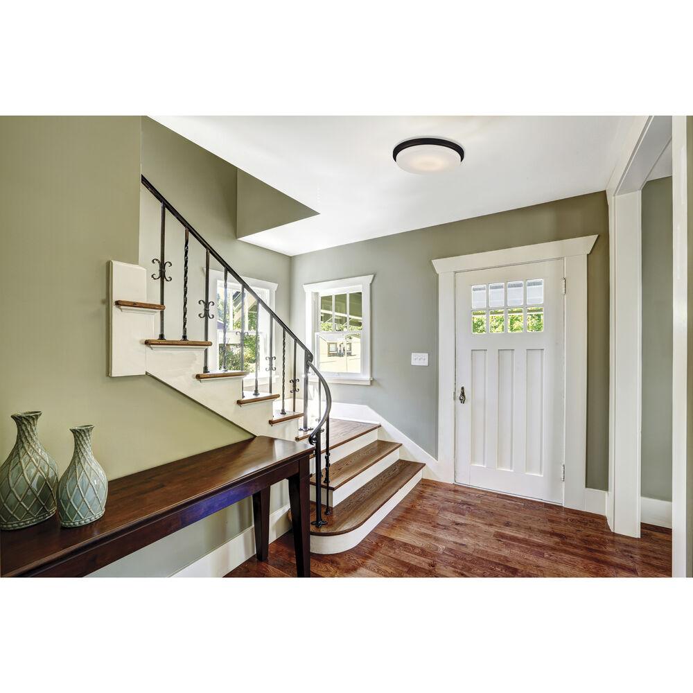 Nuvo Lighting Dale LED 13 Inch Mahogany Bronze Flush Mount Ceiling Light