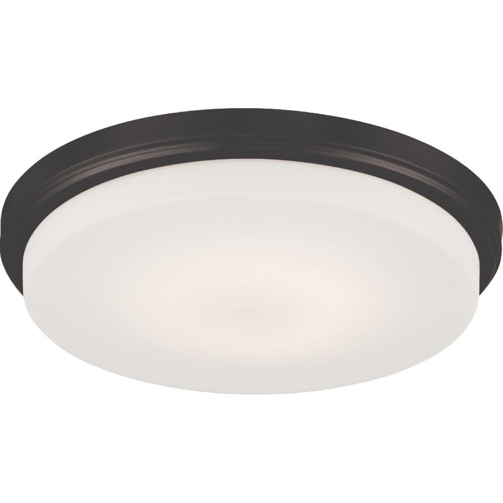 nuvo lighting Dale LED 13 inch Mahogany Bronze Flush Mount Ceiling Light