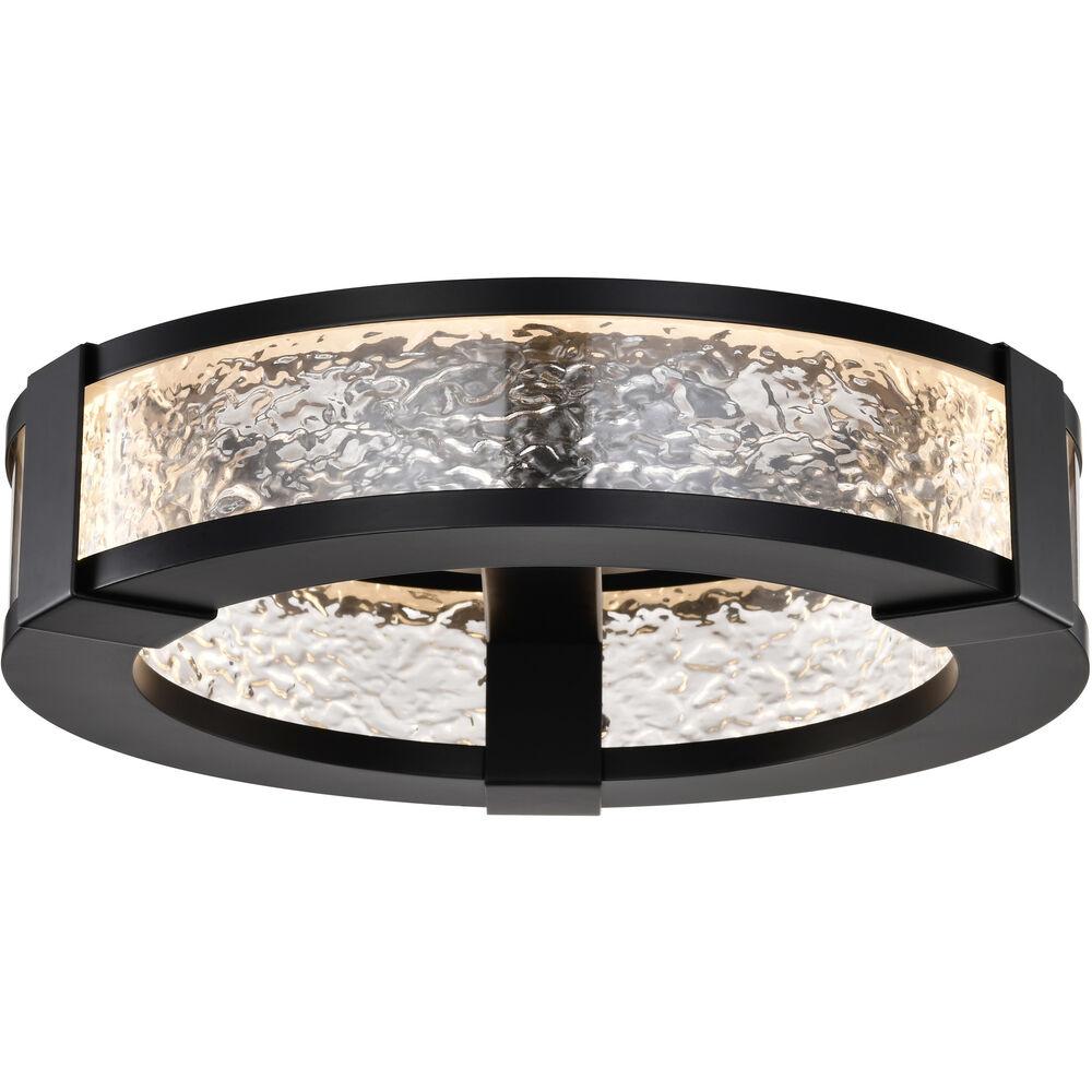 Nuvo Lighting Darrow LED 13.25 Inch Matte Black Flush Mount Ceiling Light