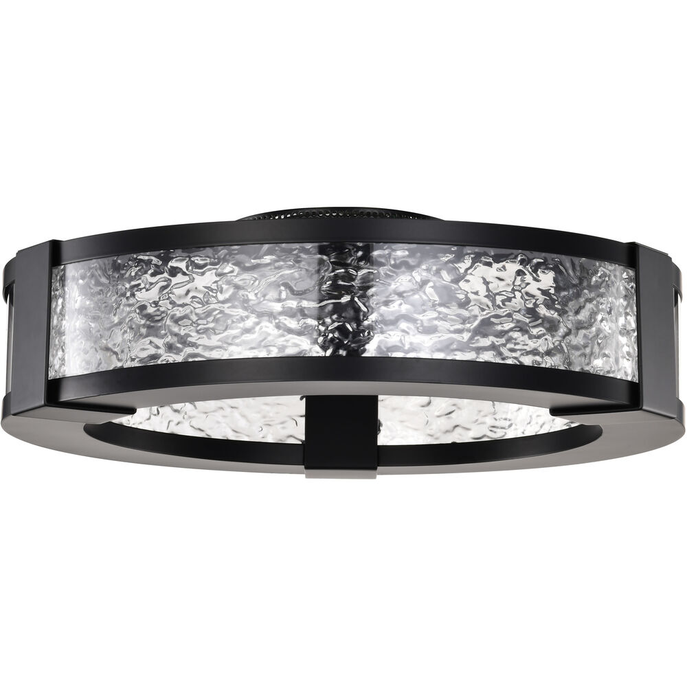 Nuvo Lighting Darrow LED 13.25 Inch Matte Black Flush Mount Ceiling Light