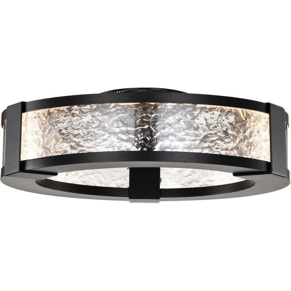 Nuvo Lighting Darrow LED 13.25 Inch Matte Black Flush Mount Ceiling Light
