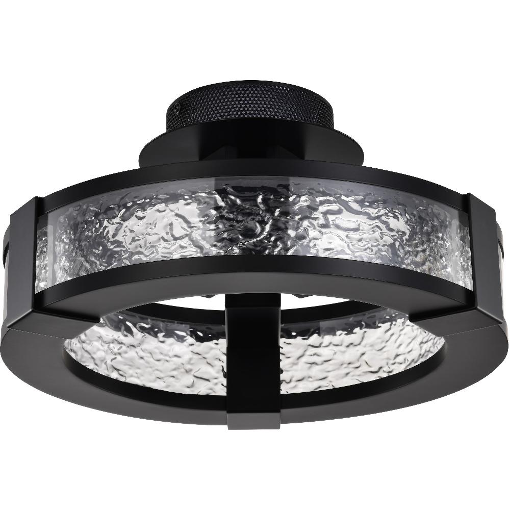 nuvo lighting Darrow LED 13.75 inch Matte Black Semi Flush Mount Ceiling Light