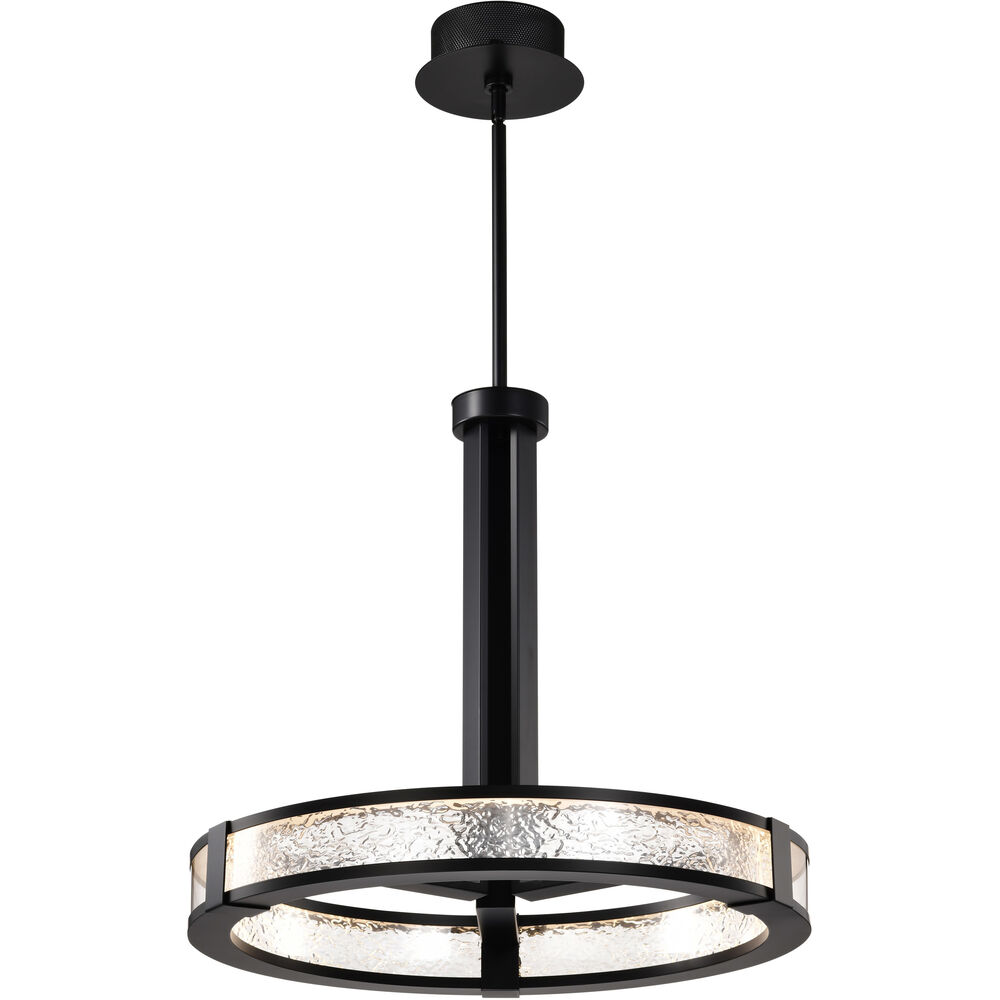 Nuvo Lighting Darrow LED 24 Inch Matte Black Pendant Ceiling Light