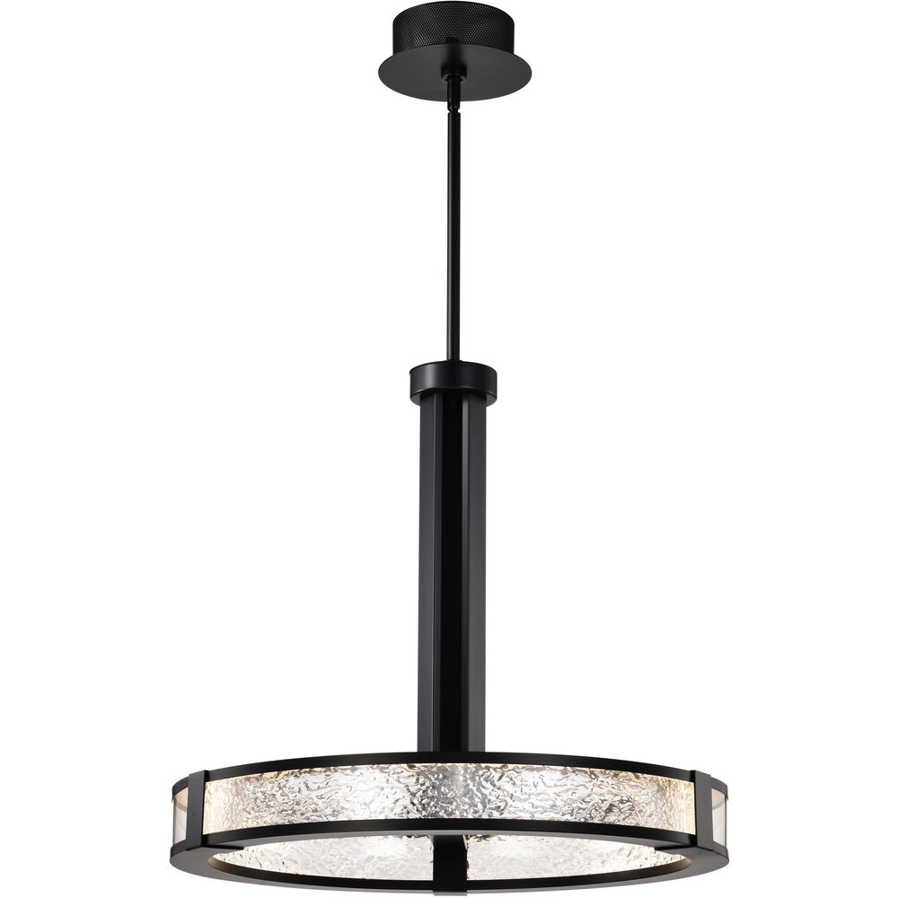 Nuvo Lighting Darrow LED 24 Inch Matte Black Pendant Ceiling Light