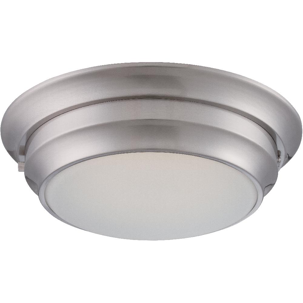 nuvo lighting Dash LED 14 inch Polished Nickel Flush Mount Ceiling Light