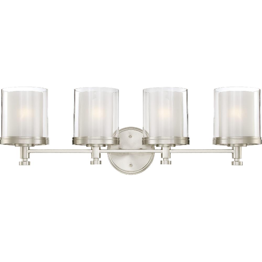 nuvo lighting Decker 4 Light 30 inch Brushed Nickel Vanity Light Wall Light