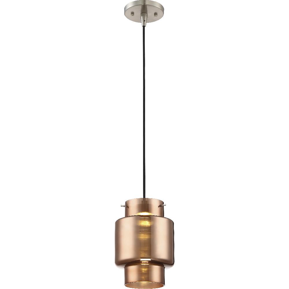 nuvo lighting Del LED 6.75 inch Brushed Nickel Mini Pendant Ceiling Light