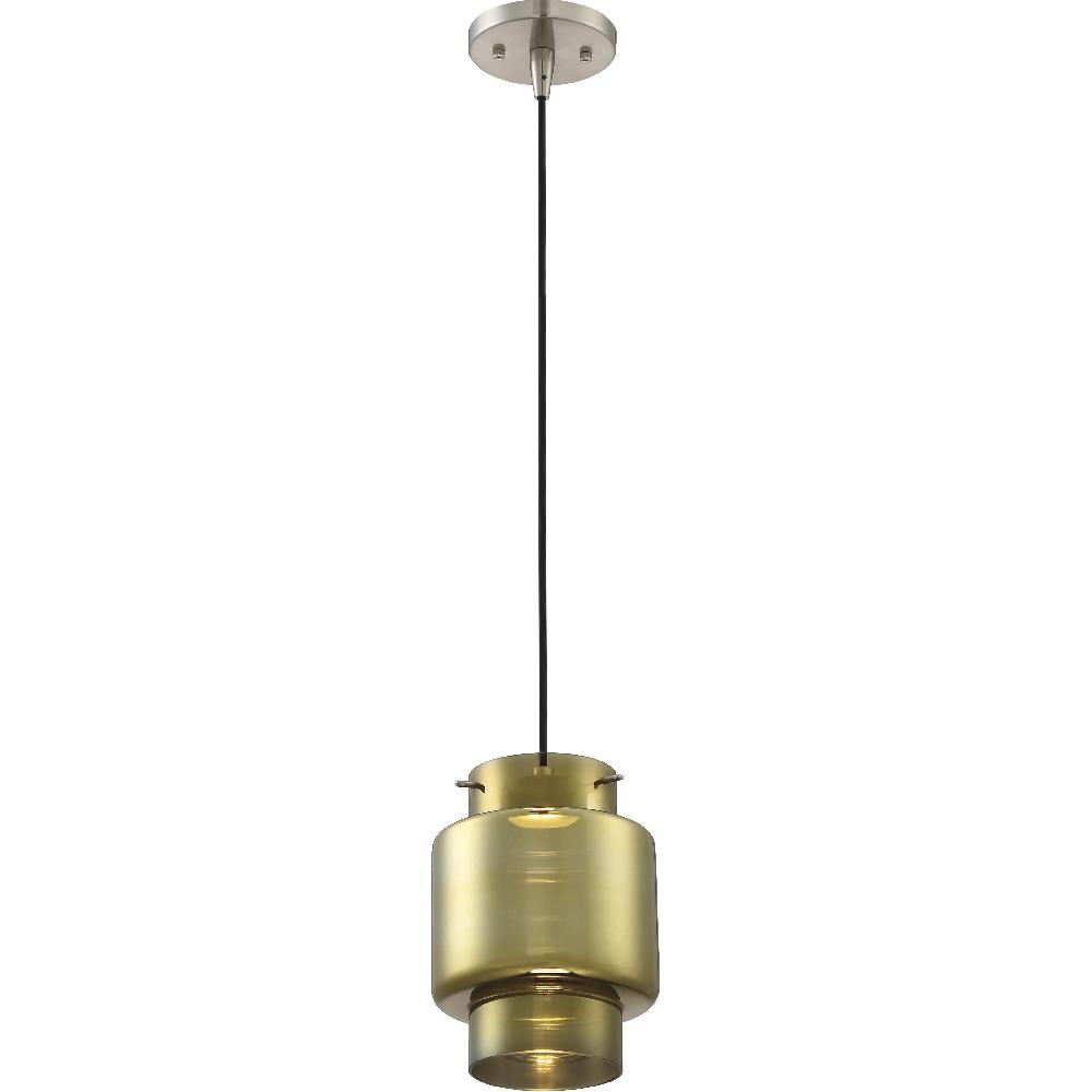 nuvo lighting Del LED 6.75 inch Brushed Nickel Mini Pendant Ceiling Light