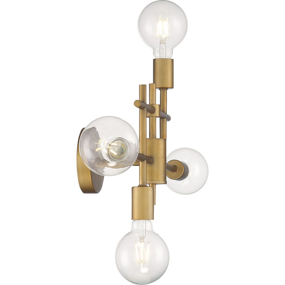 Nuvo Lighting Delphi 4 Light 23 Inch Aged Gold Vanity Light Wall Light