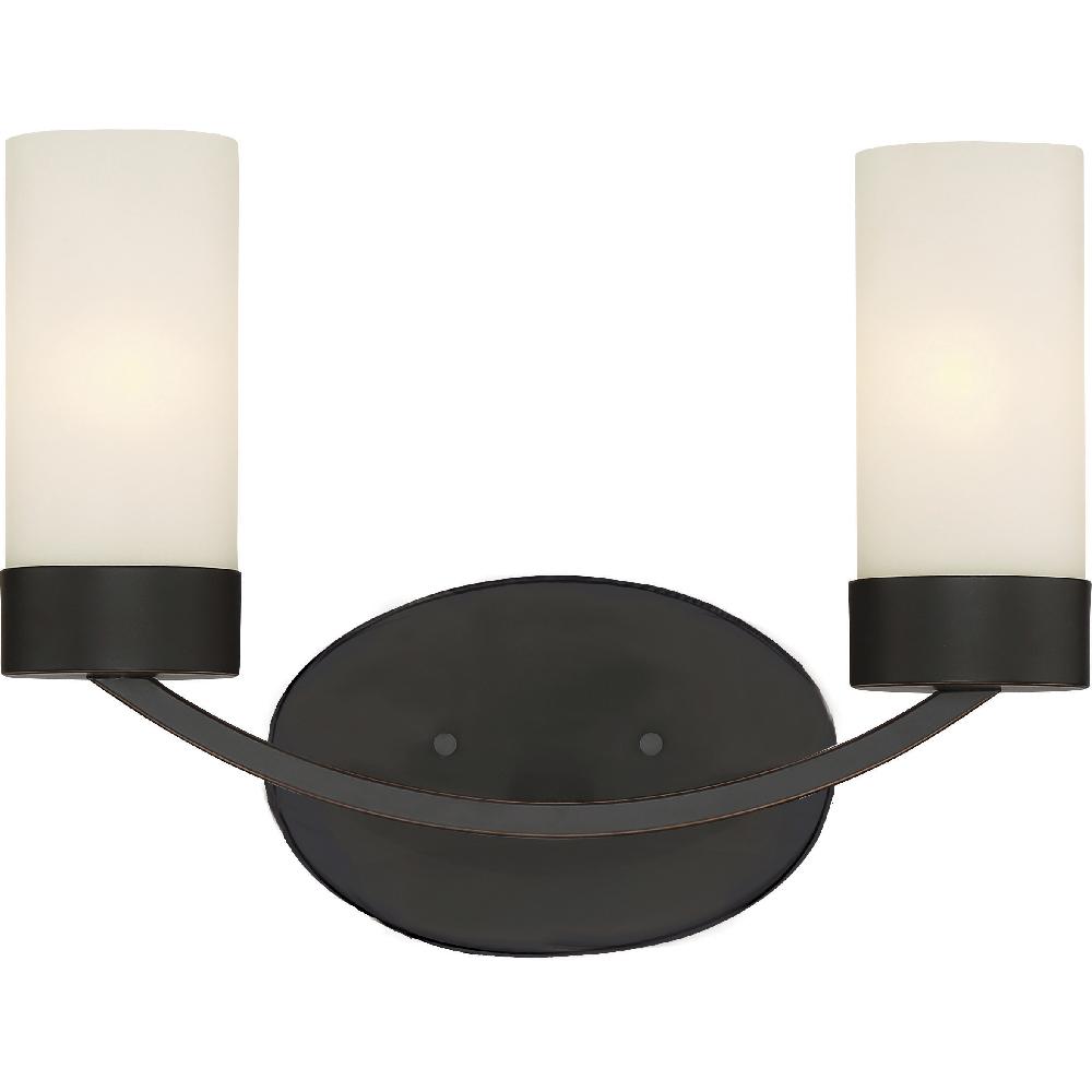 nuvo lighting Denver 2 Light 14 inch Mahogany Bronze Vanity Light Wall Light