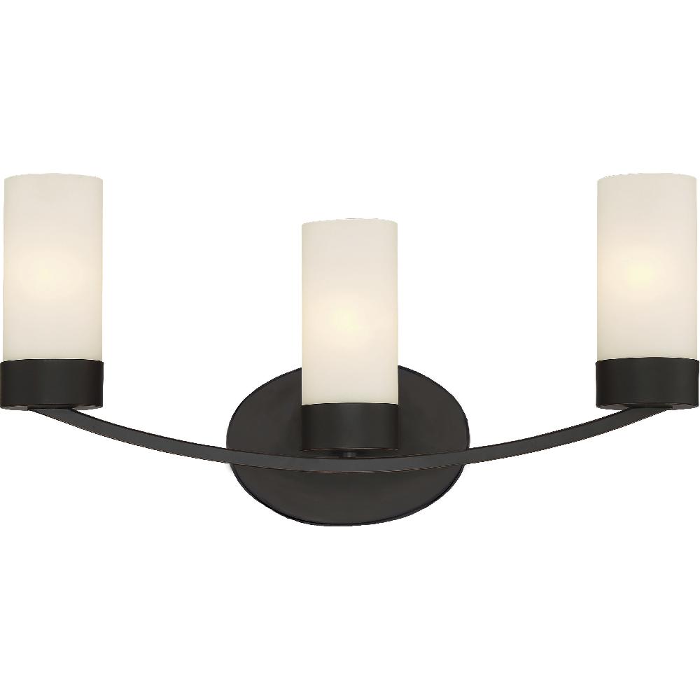 nuvo lighting Denver 3 Light 21.25 inch Mahogany Bronze Vanity Light Wall Light
