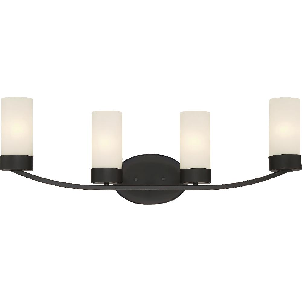 nuvo lighting Denver 4 Light 29 inch Mahogany Bronze Vanity Light Wall Light