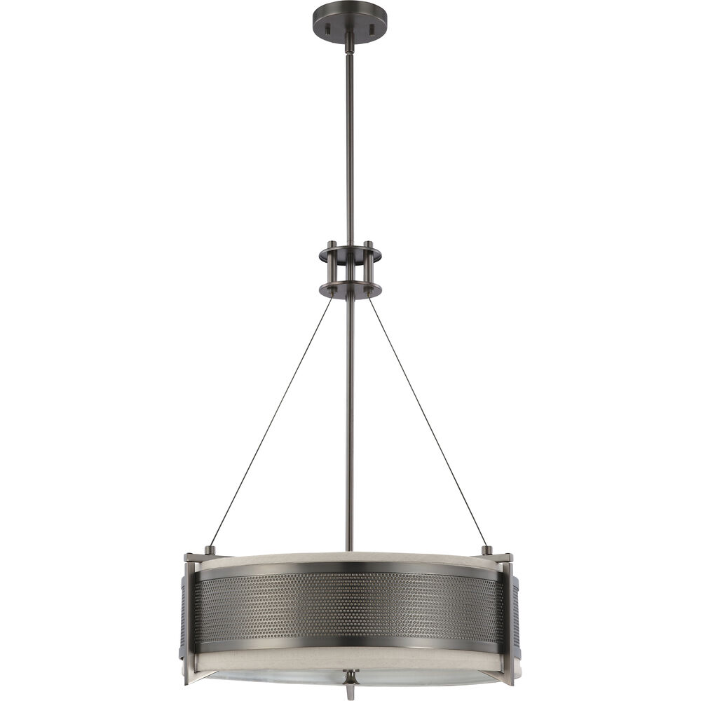 Nuvo Lighting Diesel 4 Light 21 Inch Hazel Bronze Pendant Ceiling Light Round