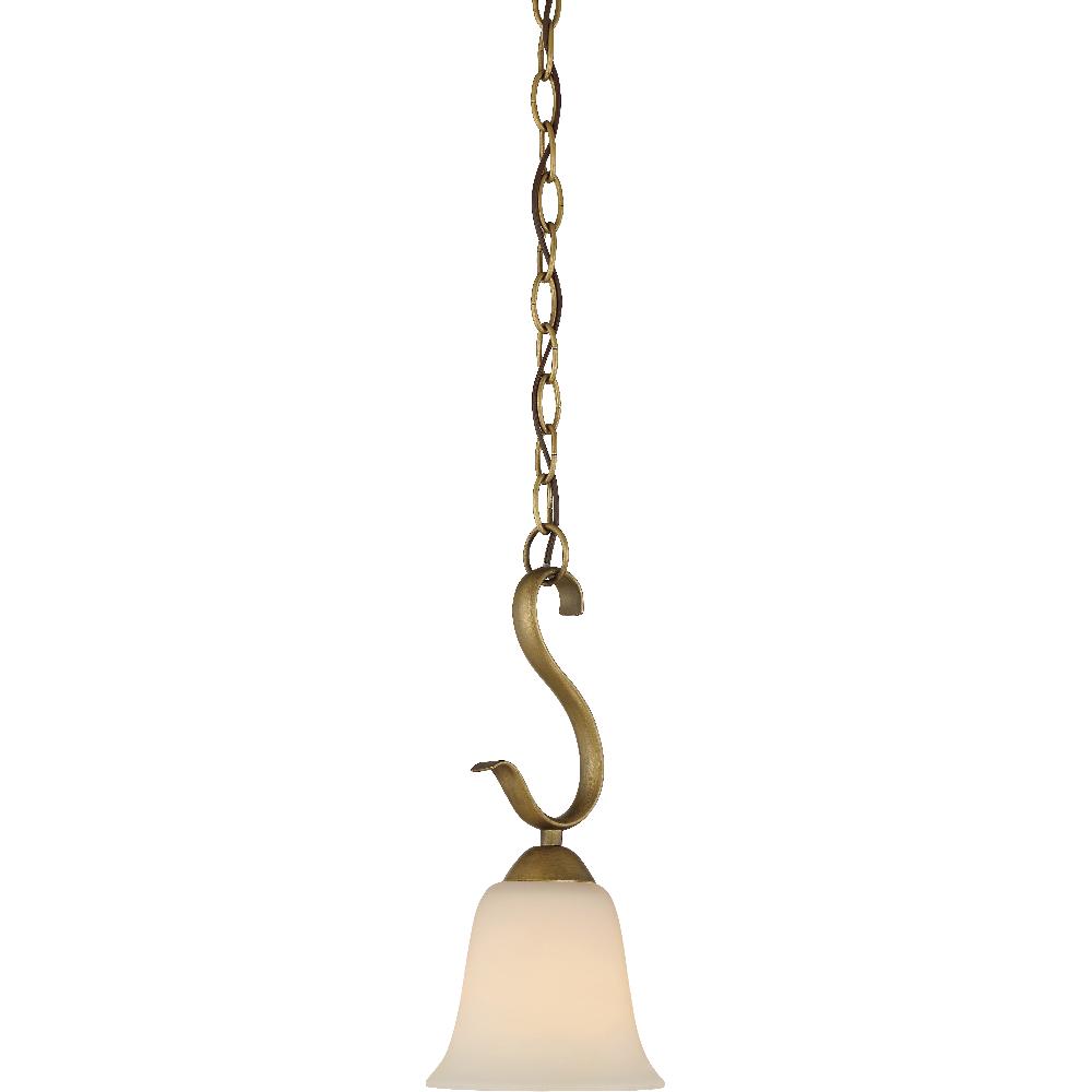 nuvo lighting Dillard 1 Light 5.88 inch Natural Brass Mini Pendant Ceiling Light