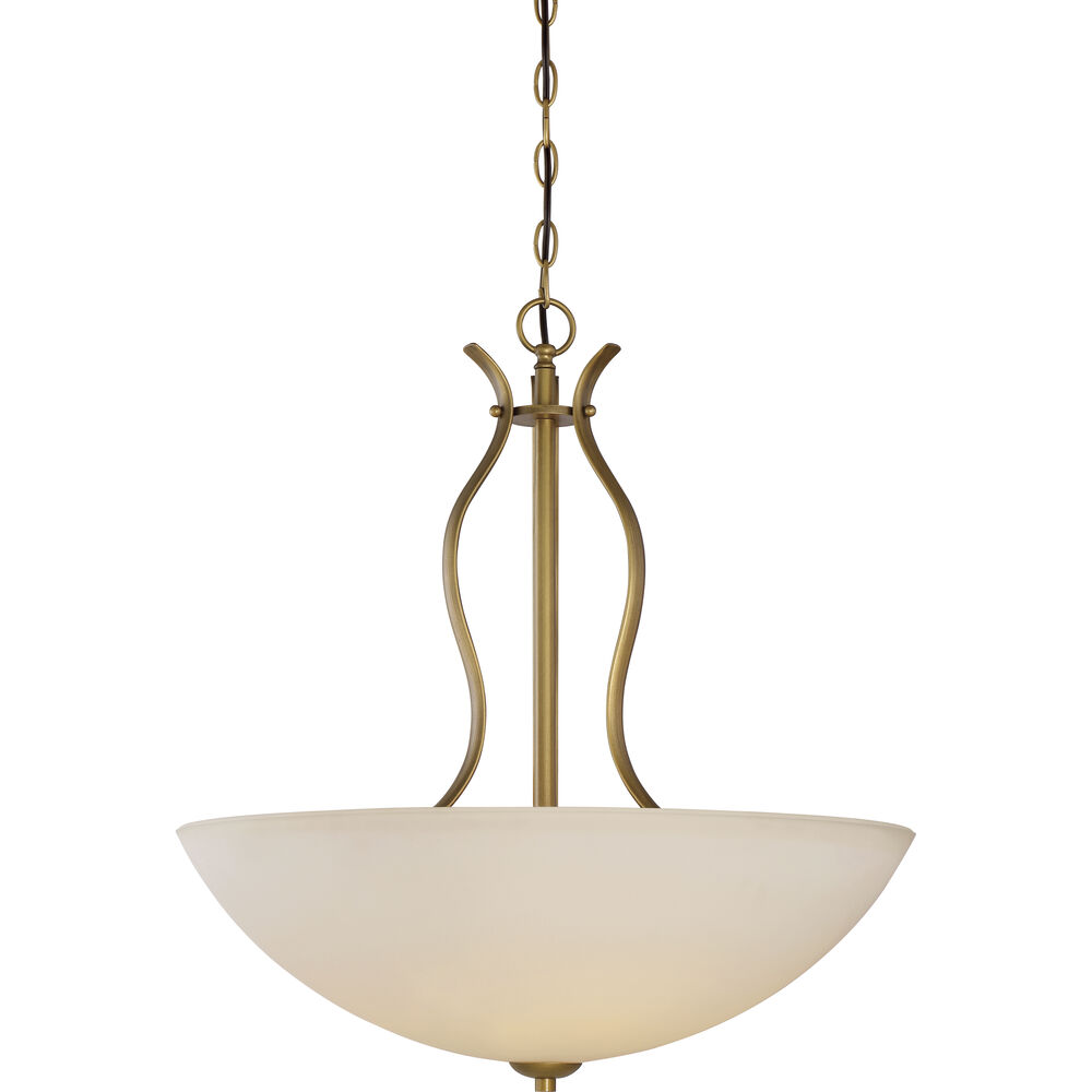 Nuvo Lighting Dillard 4 Light 22 Inch Natural Brass Pendant Ceiling Light