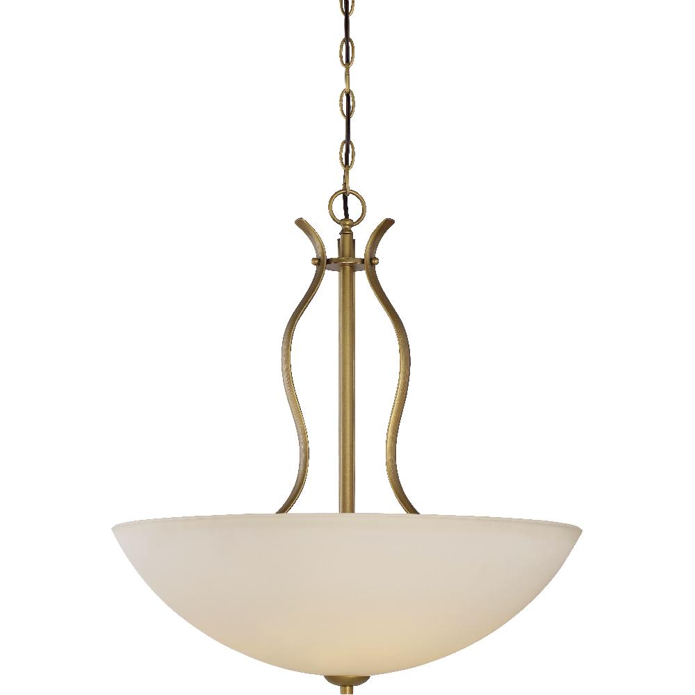 nuvo lighting Dillard 4 Light 22 inch Natural Brass Pendant Ceiling Light