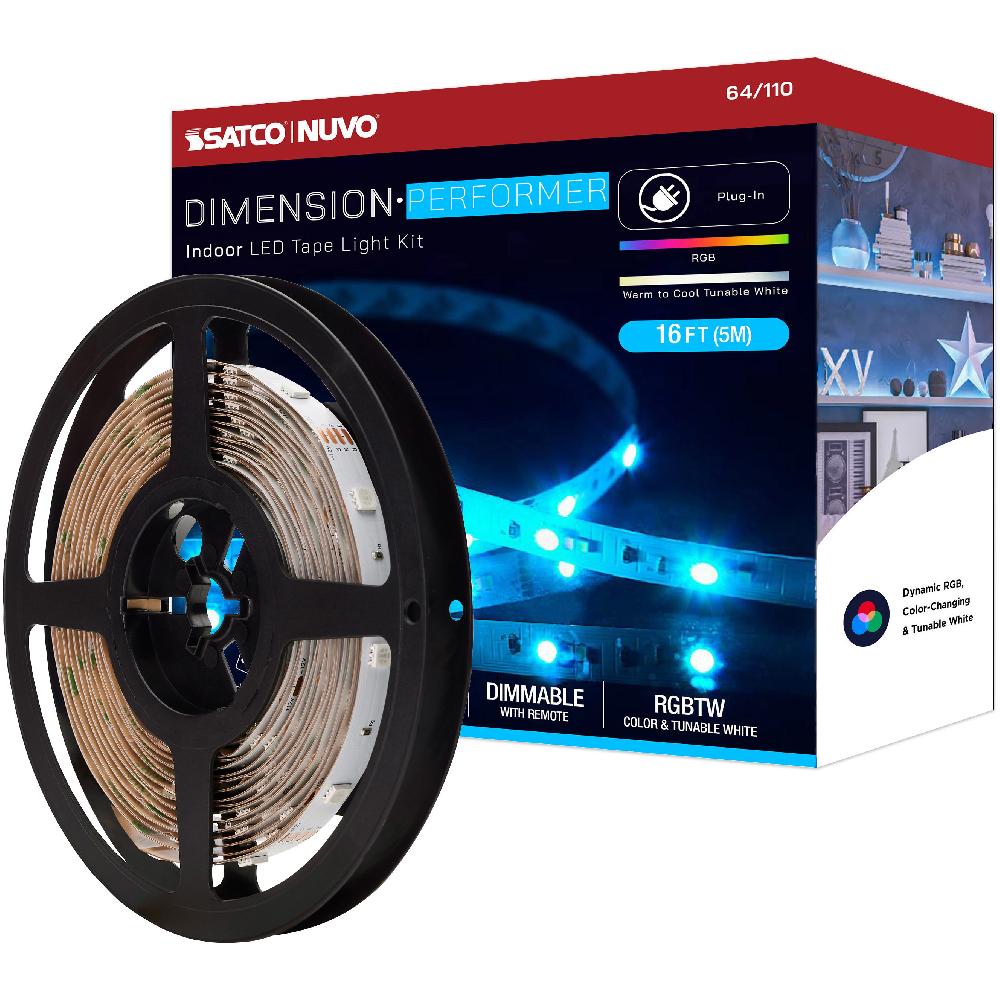 nuvo lighting Dimension White 2700K 196.85 inch Tape Light