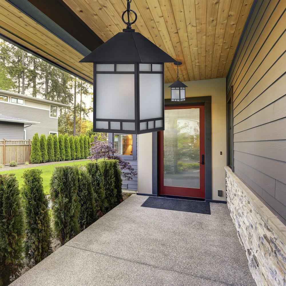 Nuvo Lighting Drexel 1 Light 10 Inch Stone Black Outdoor Hanging Lantern