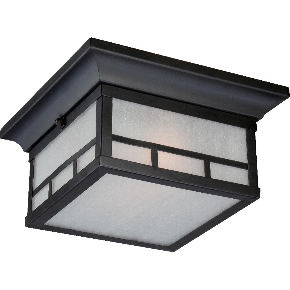 nuvo lighting Drexel 2 Light 11 inch Stone Black Outdoor Flush Mount
