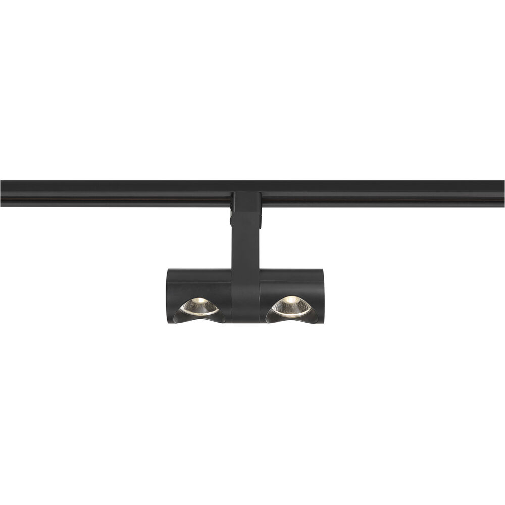 Nuvo Lighting Dual Pipe 120 Black Track Head Ceiling Light