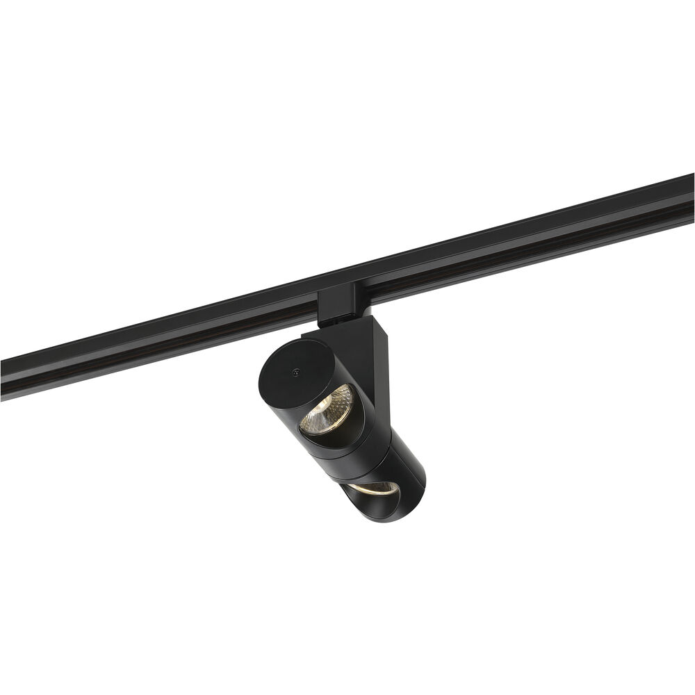 Nuvo Lighting Dual Pipe 120 Black Track Head Ceiling Light