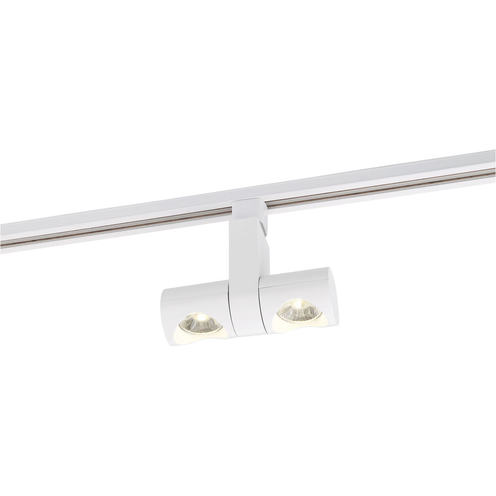 Nuvo Lighting Dual Pipe 120 White Track Head Ceiling Light