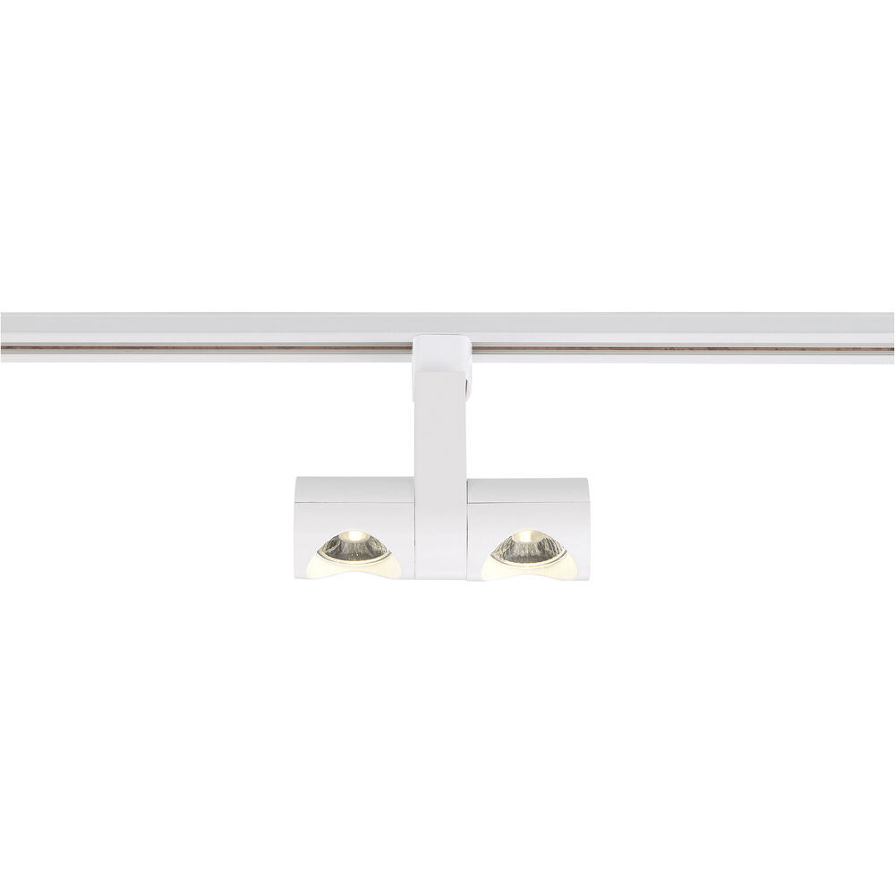 Nuvo Lighting Dual Pipe 120 White Track Head Ceiling Light
