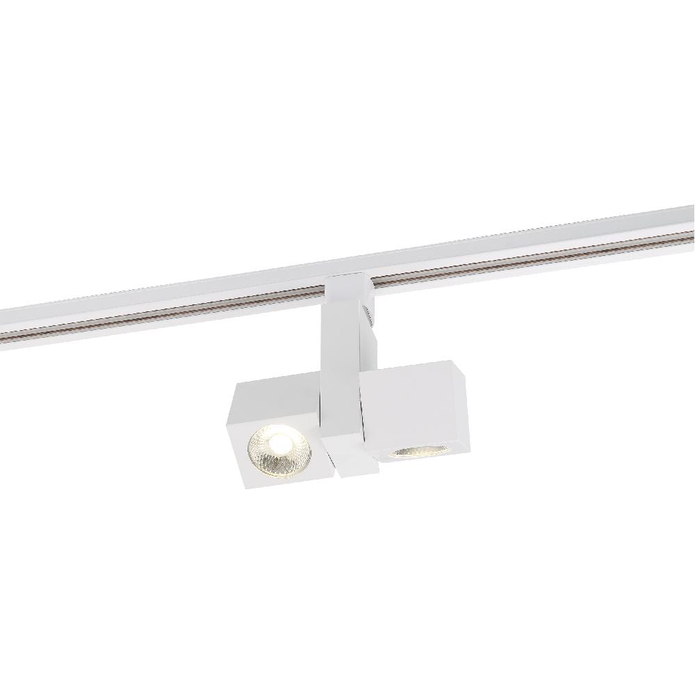 nuvo lighting Dual Square 120 White Track Head Ceiling Light