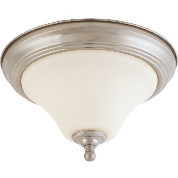 nuvo lighting Dupont 1 Light 11 inch Brushed Nickel Flush Mount Ceiling Light