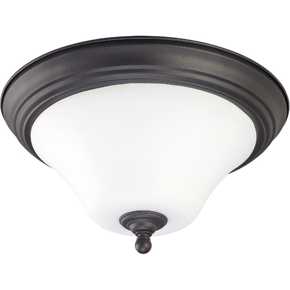 nuvo lighting Dupont 2 Light 15 inch Dark Chocolate Bronze Flush Mount Ceiling Light
