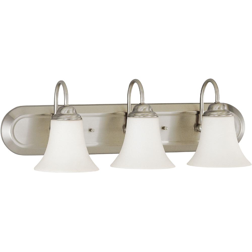 nuvo lighting Dupont 3 Light 24 inch Brushed Nickel Vanity Light Wall Light