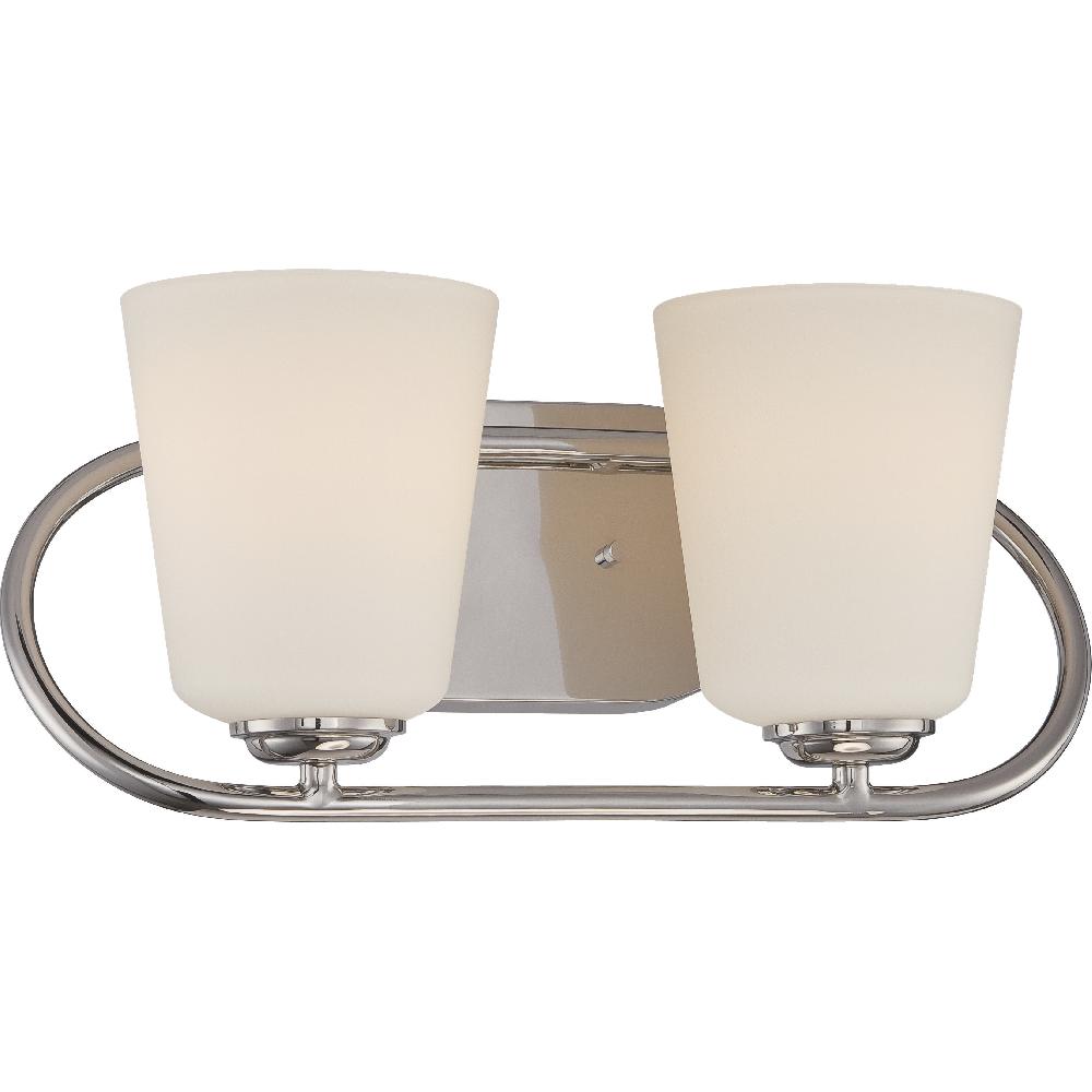 nuvo lighting Dylan LED 16 inch Polished Nickel Vanity Light Wall Light
