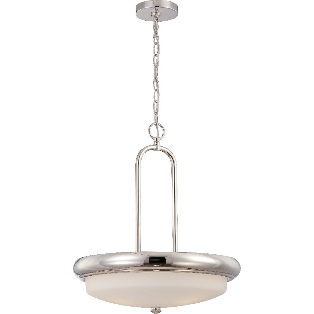 nuvo lighting Dylan LED 18 inch Polished Nickel Pendant Ceiling Light