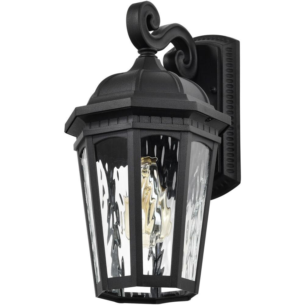 Nuvo Lighting East River 16 Inch Matte Black Outdoor Wall Lantern Large