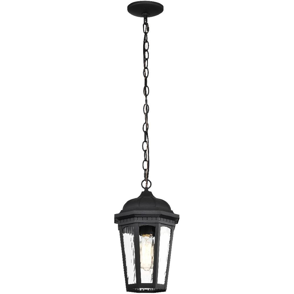 nuvo lighting East River 8 inch Matte Black Outdoor Hanging Lantern