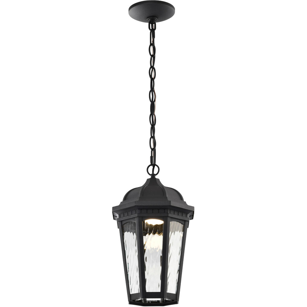 Nuvo Lighting East River LED 8.25 Inch Matte Black Outdoor Hanging Fixture