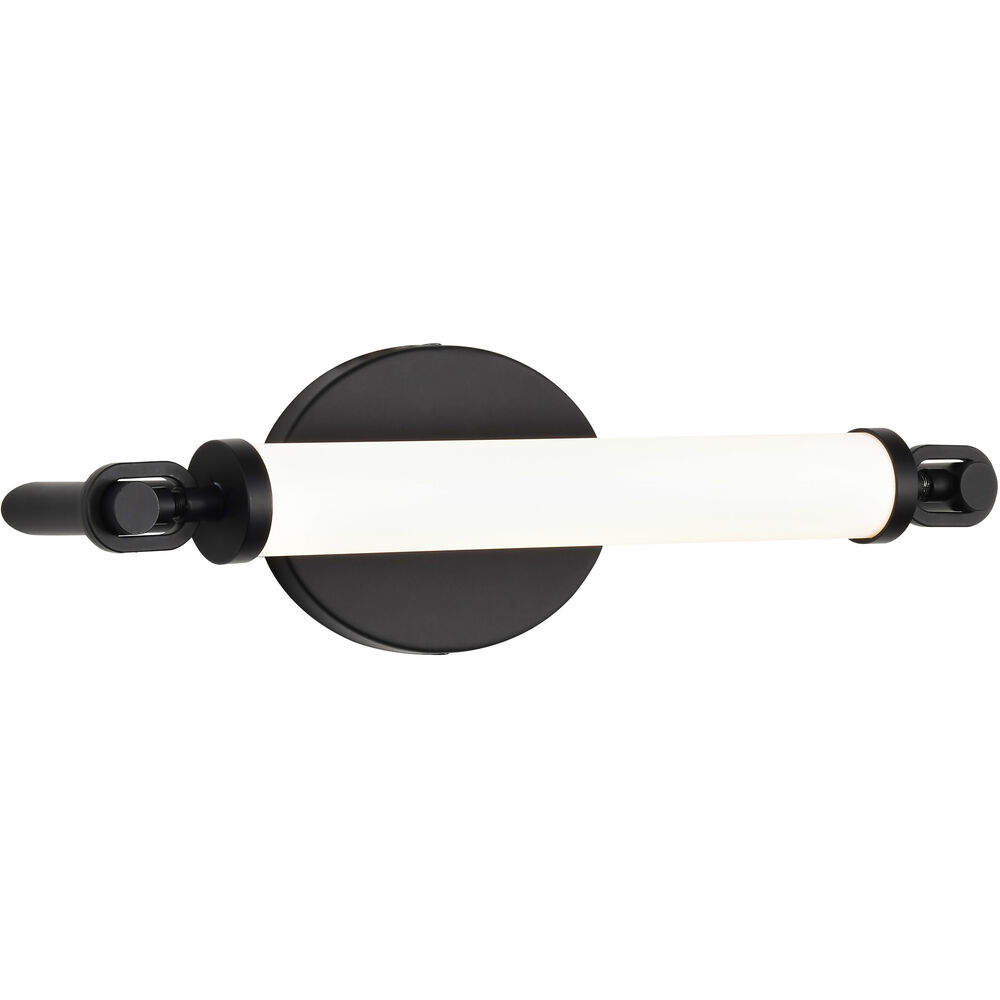 Nuvo Lighting Edgeworth LED 15.75 Inch Matte Black Vanity Light Wall Light