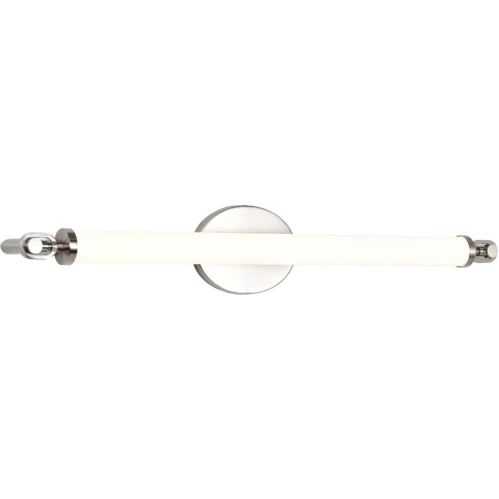 Nuvo Lighting Edgeworth LED 27.75 Inch Brushed Nickel Vanity Light Wall Light