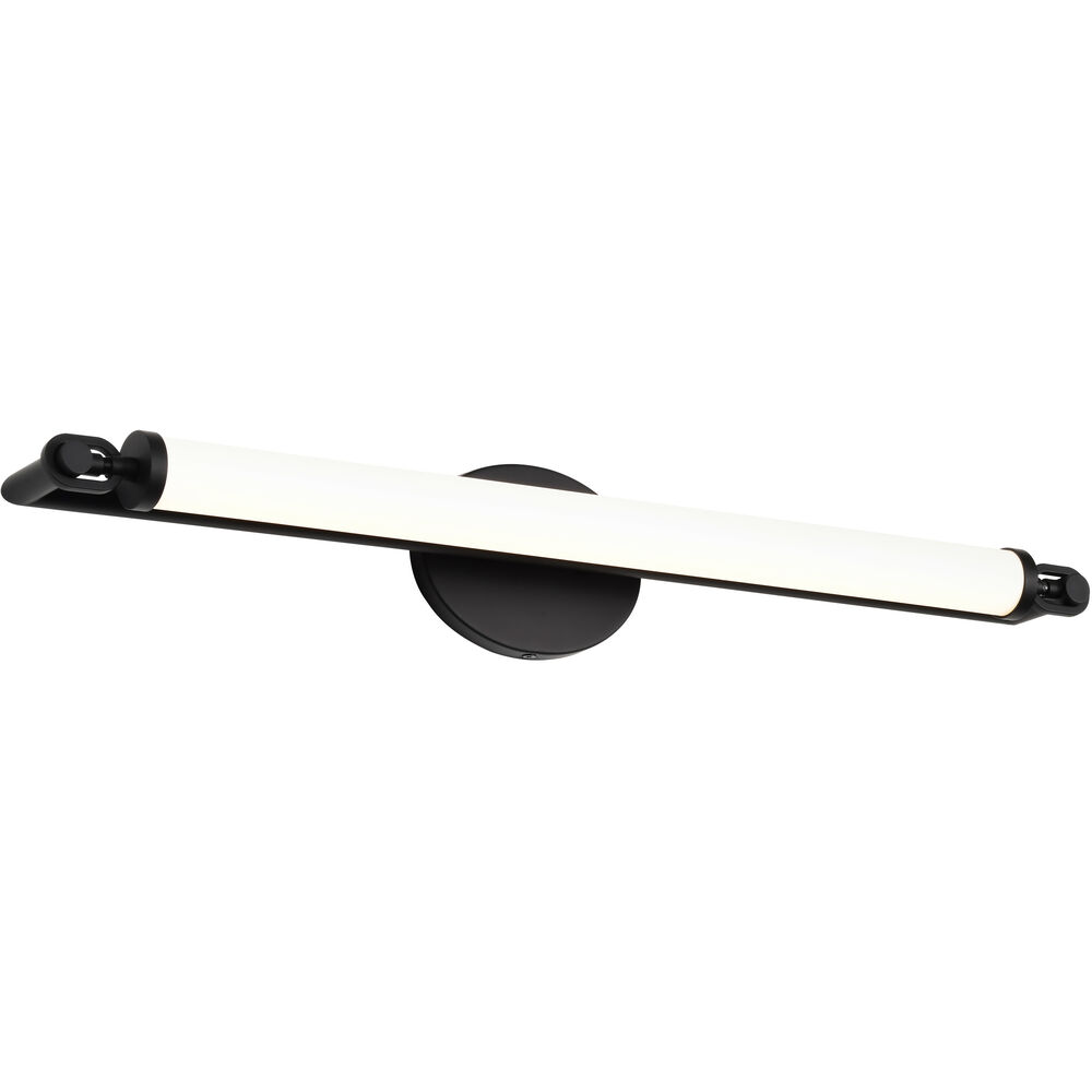 Nuvo Lighting Edgeworth LED 27.75 Inch Matte Black Vanity Light Wall Light